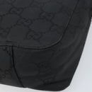 GUCCI GG Canvas Hand Bag Black Silver 000 0815 Auth BAZ008A-12