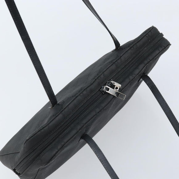GUCCI GG Canvas Hand Bag Black Silver 000 0815 Auth BAZ008A