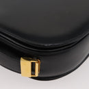 GUCCI Hand Bag Leather Black Gold Auth BAZ009-15
