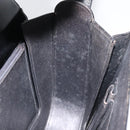 GUCCI Hand Bag Leather Black Gold Auth BAZ009-19