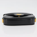 GUCCI Hand Bag Leather Black Gold Auth BAZ009-5