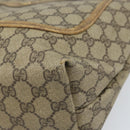 GUCCI GG Supreme Web Sherry Line Tote Bag PVC Beige 39 02 003 Auth BAZ015-8
