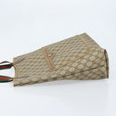 GUCCI GG Supreme Web Sherry Line Tote Bag PVC Beige 39 02 003 Auth BAZ015-4