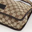 GUCCI GG Canvas Shoulder Bag Beige Gold 91762 Auth BAZ020-9