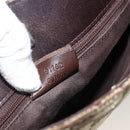 GUCCI GG Canvas Shoulder Bag Beige Gold 91762 Auth BAZ020-12