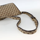 GUCCI GG Canvas Shoulder Bag Beige Gold 91762 Auth BAZ020-7