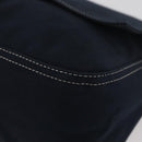FENDI Mamma Baguette Hand Bag Canvas Navy Silver Auth BAZ024-14