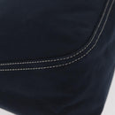 FENDI Mamma Baguette Hand Bag Canvas Navy Silver Auth BAZ024-15