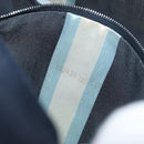 FENDI Mamma Baguette Hand Bag Canvas Navy Silver Auth BAZ024-12