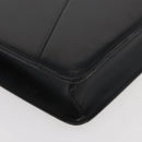 LOEWE Business Bag Leather Black Silver Auth BAZ025-9