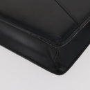LOEWE Business Bag Leather Black Silver Auth BAZ025-14