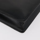 LOEWE Business Bag Leather Black Silver Auth BAZ025-15