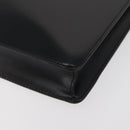 LOEWE Business Bag Leather Black Silver Auth BAZ025-16