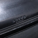 LOEWE Business Bag Leather Black Silver Auth BAZ025-19