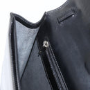 LOEWE Business Bag Leather Black Silver Auth BAZ025-22