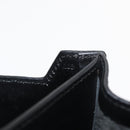 LOEWE Business Bag Leather Black Silver Auth BAZ025-11