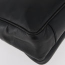 PRADA Business Bag Leather Black Silver Auth BAZ026-15
