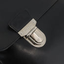 PRADA Business Bag Leather Black Silver Auth BAZ026-10
