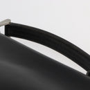 PRADA Business Bag Leather Black Silver Auth BAZ026-8