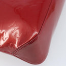 LOUIS VUITTON Monogram Vernis Brentwood Bag Pomme D'amour M91989 LV Auth BAZ027A-17