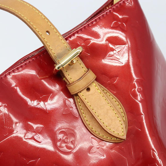 LOUIS VUITTON Monogram Vernis Brentwood Bag Pomme D'amour M91989 LV Auth BAZ027A