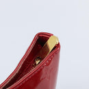 LOUIS VUITTON Monogram Vernis Brentwood Bag Pomme D'amour M91989 LV Auth BAZ027A-10