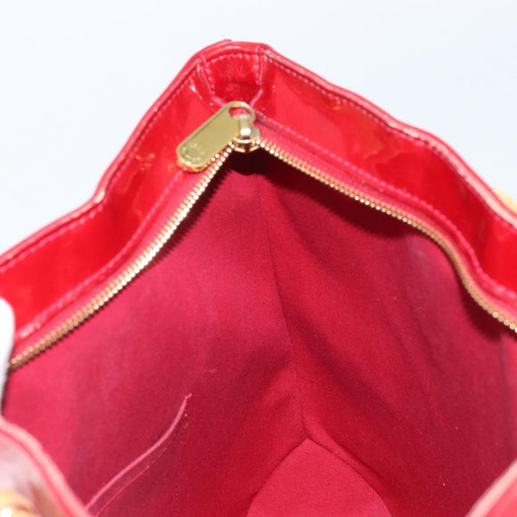 LOUIS VUITTON Monogram Vernis Brentwood Bag Pomme D'amour M91989 LV Auth BAZ027A