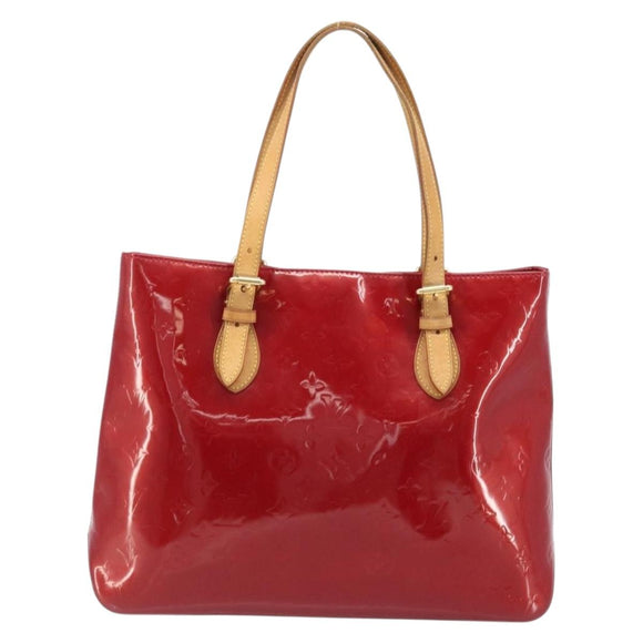 LOUIS VUITTON Monogram Vernis Brentwood Bag Pomme D'amour M91989 LV Auth BAZ027A