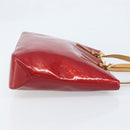 LOUIS VUITTON Monogram Vernis Brentwood Bag Pomme D'amour M91989 LV Auth BAZ027A-3