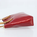 LOUIS VUITTON Monogram Vernis Brentwood Bag Pomme D'amour M91989 LV Auth BAZ027A-4