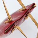 LOUIS VUITTON Monogram Vernis Brentwood Bag Pomme D'amour M91989 LV Auth BAZ027A-6