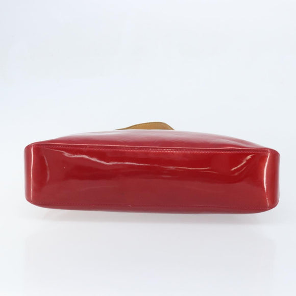 LOUIS VUITTON Monogram Vernis Brentwood Bag Pomme D'amour M91989 LV Auth BAZ027A
