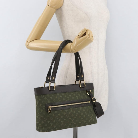 LOUIS VUITTON Monogram Mini Lucille PM Hand Bag TST Khaki M92682 LV Auth BAZ029