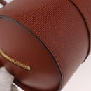 LOUIS VUITTON Epi Soufflot Hand Bag Brown M52223 LV Auth BAZ030A-12