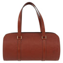 LOUIS VUITTON Epi Soufflot Hand Bag Brown M52223 LV Auth BAZ030A-2