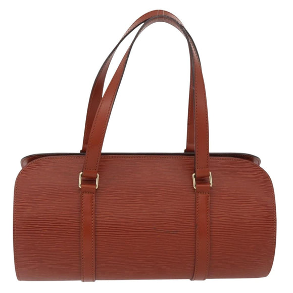 LOUIS VUITTON Epi Soufflot Hand Bag Brown M52223 LV Auth BAZ030A