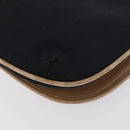 GUCCI GG Canvas Shoulder Bag Black Gold Auth BAZ042-16