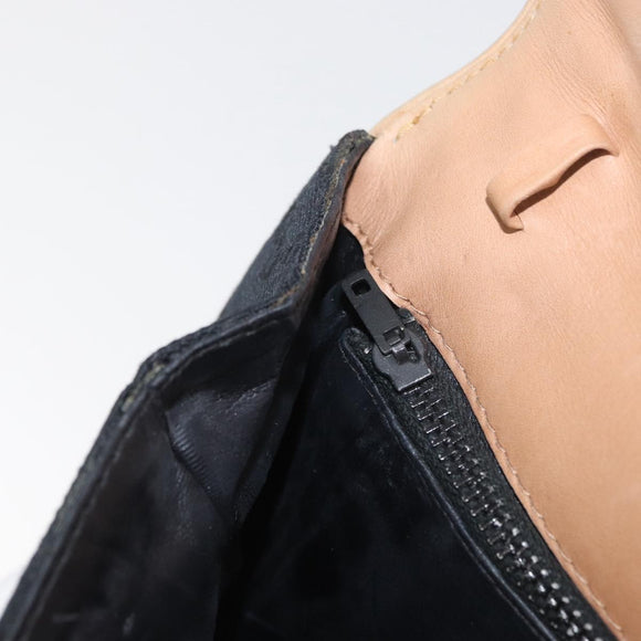 GUCCI GG Canvas Shoulder Bag Black Gold Auth BAZ042