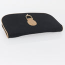 GUCCI GG Canvas Shoulder Bag Black Gold Auth BAZ042-5