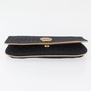 GUCCI GG Canvas Shoulder Bag Black Gold Auth BAZ042-6