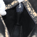 Christian Dior Trotter Canvas Shoulder Bag Navy Gold Auth BAZ047-20