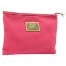 LOUIS VUITTON Antigua Pochette Plat GM Clutch Bag Pink M40065 LV Auth BAZ056A-1