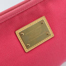 LOUIS VUITTON Antigua Pochette Plat GM Clutch Bag Pink M40065 LV Auth BAZ056A-9