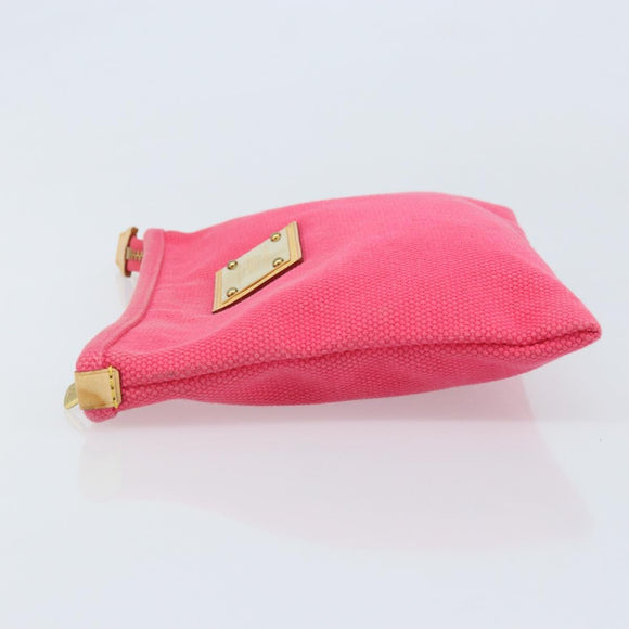 LOUIS VUITTON Antigua Pochette Plat GM Clutch Bag Pink M40065 LV Auth BAZ056A