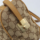 GUCCI GG Canvas Sherry Line Hand Bag Beige Gold 000 0851 Auth BAZ057-17