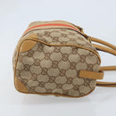 GUCCI GG Canvas Sherry Line Hand Bag Beige Gold 000 0851 Auth BAZ057-3