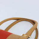 GUCCI GG Canvas Sherry Line Hand Bag Beige Gold 000 0851 Auth BAZ057-8