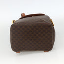 CELINE Macadam Canvas Rucksack PVC-Leder Braun Gold Auth BAZ067A-5