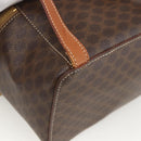 CELINE Macadam Canvas Rucksack PVC-Leder Braun Gold Auth BAZ067A-10