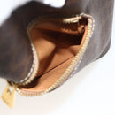 CELINE Macadam Canvas Rucksack PVC-Leder Braun Gold Auth BAZ067A-22